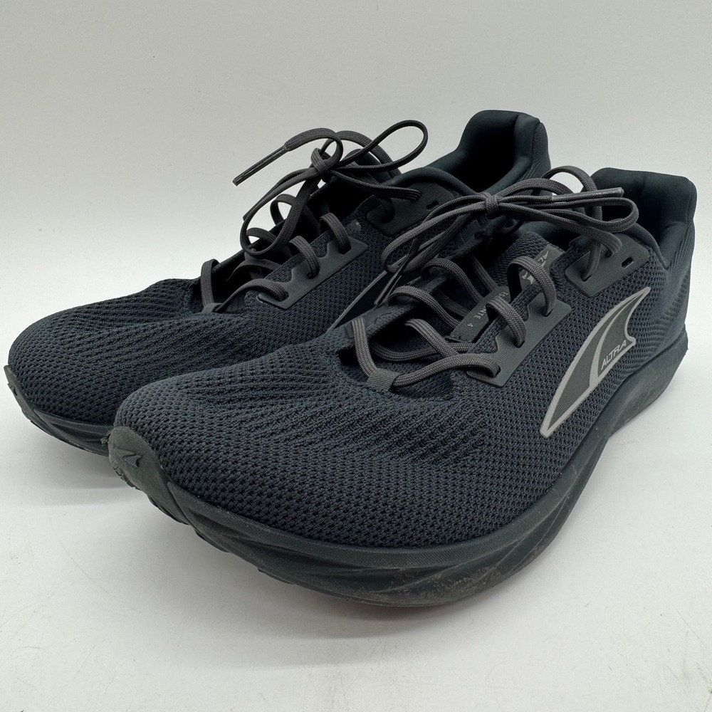 Altra Escalante 4 Running Shoes Mens US 12 Black Knit Lace Up Road Sneakers